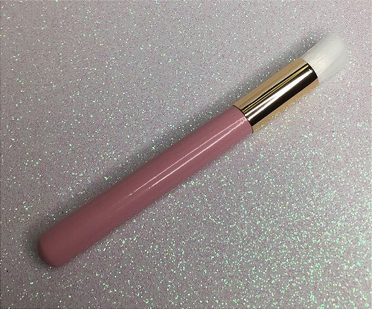 Pincel Higienizar Rosa - cerdas brancas