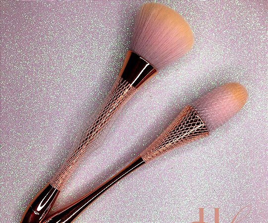 Pincel Largo Blush - Rose Gold