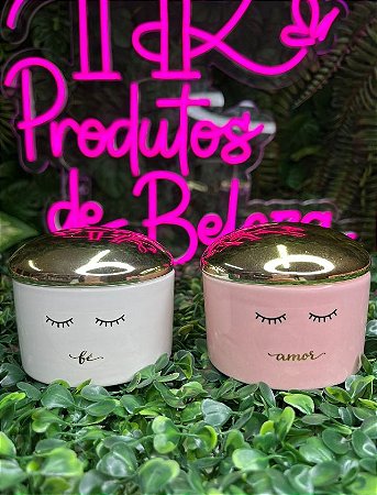 Pote Cerâmica Cílios - Tamanho P