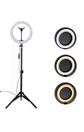 Ring Light 12" - Tripé de Chão