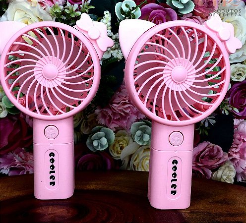 Ventilador Orelha Gatinho - Rosa