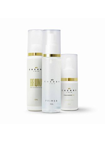 Kit Cherry Lash (Primer + Bruma + Finalizador)