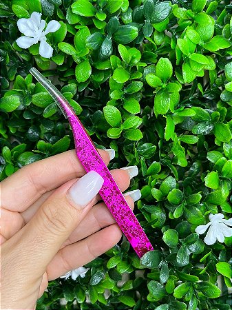 Pinça Glitter Semi-Curva