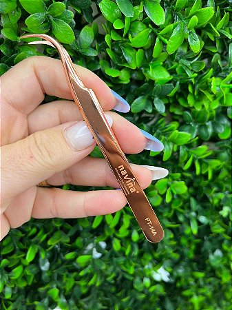 Pinça Navina Curva - PT-14A - Rose Gold
