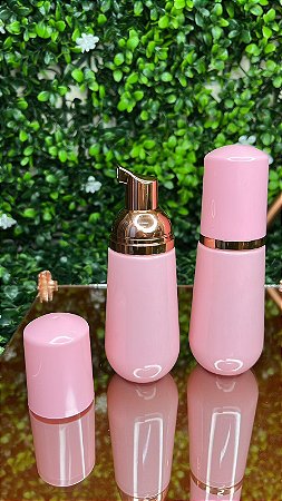 Pump Espumador Todo Rosa - Bico Rose Gold - 50ml