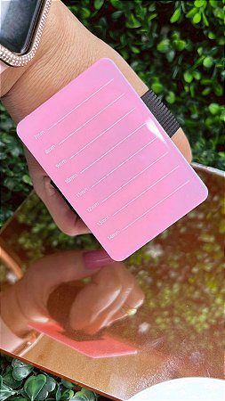 Placa Pulseira auxiliar com marcações - rosa