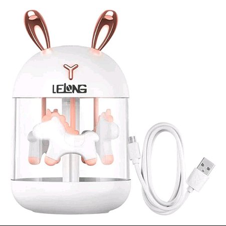 Mini umidificador e aromatizador decorativo - 300ml