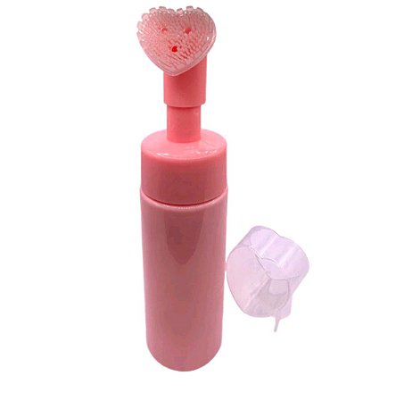 Pump Espumador com Escova de Silicone - Rosa 100ml