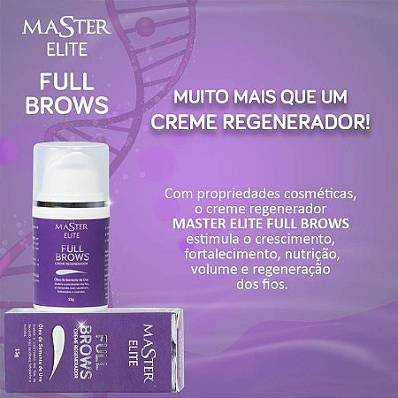 Master Elite Creme Regenerador Full Brows - 15g