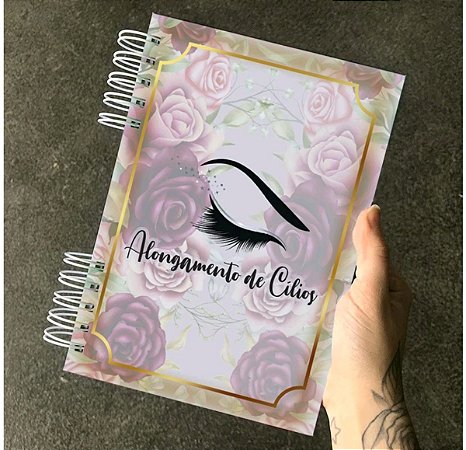 Agenda Alongamento Cílios - 200 folhas