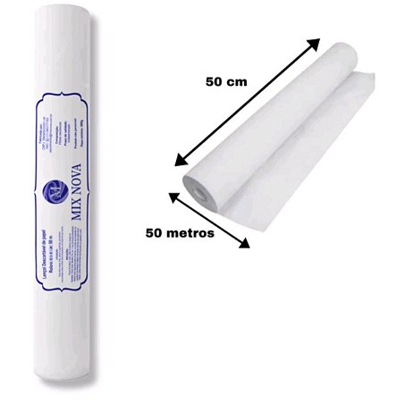 Lençol descartável para maca - rolo 70cm x 50m