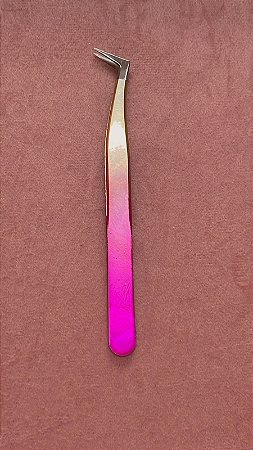Pinça pink-dourada - volume russo