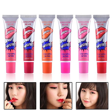 Henna Labial Romantic Bear - 15g - Cor: Sweet Orange