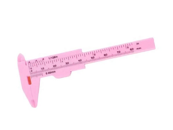 Paquímetro Plástico Sobrancelha - 80mm