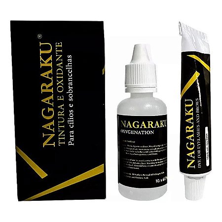 Tintura e Oxidante para cílios e sobrancelhas - Nagaraku