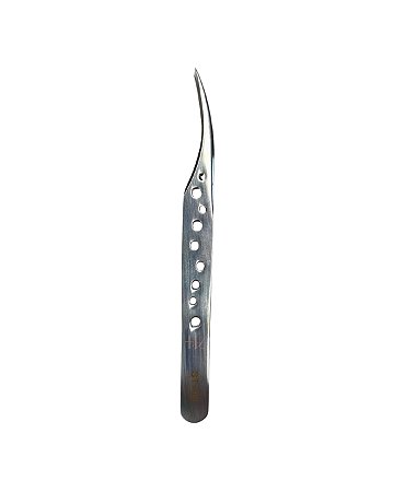 Pinça Semi-curva Metal - ST08 (Beauty Tools)