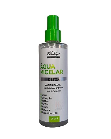 Água Micelar Detox - Face Beautiful - 200ml