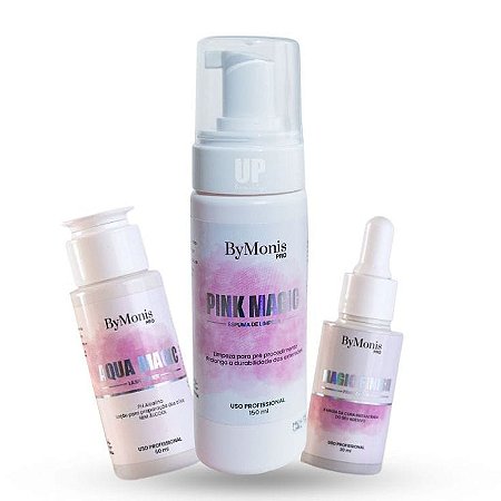 Kit Retenção By Monis (Pink Magic 150ml + Magic Finish 30ml + Aqua Magic 60ml)