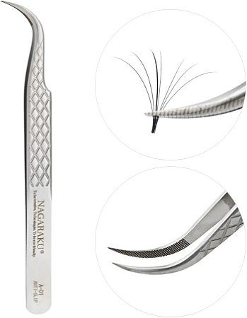 Pinça Nagaraku Curva - A-01 - Metal