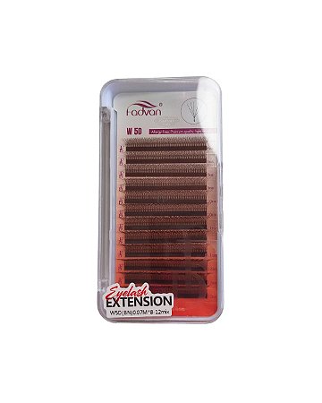 Cílios Fadvan W 5D Marrom 0,07M