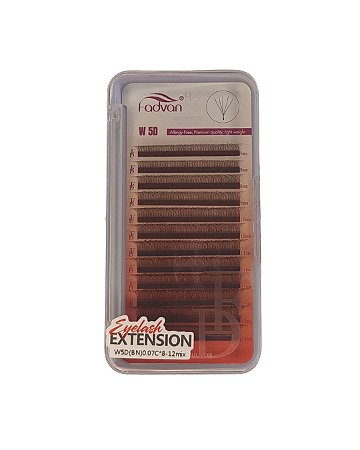 Cílios Fadvan W 5D Marrom 0,07C
