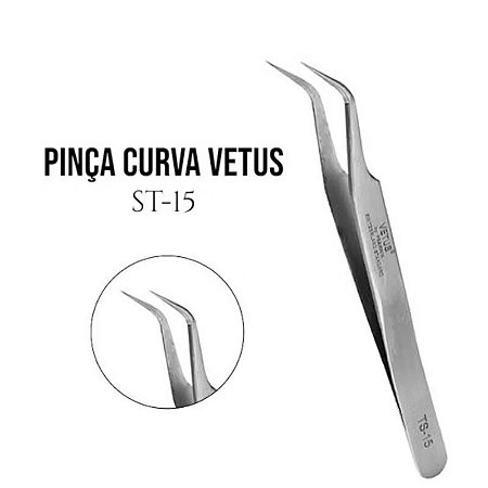 Pinça Vetus Curva - ST-15 - Metal
