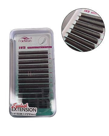 Cílios Fadvan W U-5D Marrom 0,07D