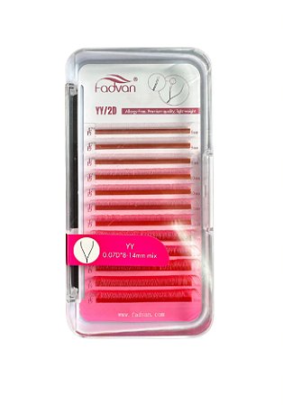 Cílios Fadvan YY Rosa 0,07D