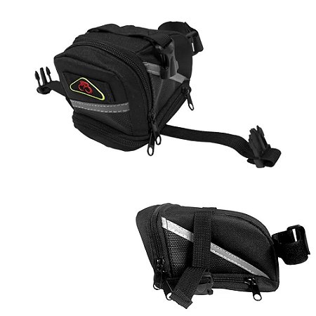 Bolsa Selim Com Bolso Expansível Bicicleta CL8011