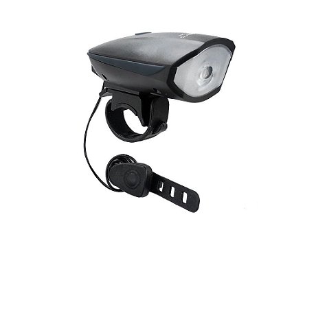 Farol Bicicleta Planeta Bikes Cree C/ Buzina Recaregável USB
