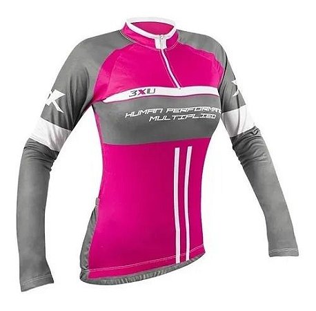 Camisa Manga Longa Fem Ciclismo Mtb Speed 3XU 467 Refactor