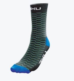 Meia Ciclismo 3XU Refactor Masc Dink Azul Bicicleta Bike