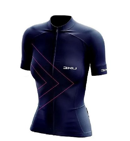Camisa Ciclismo Feminina Macan Refactor Azul GG
