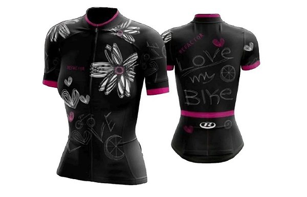 Camisa Para Ciclismo Love Feminina Mtb Speed Refactor