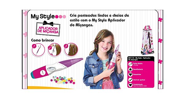 My Style Aplicador de Strass e Miçangas +5 Anos Multikids