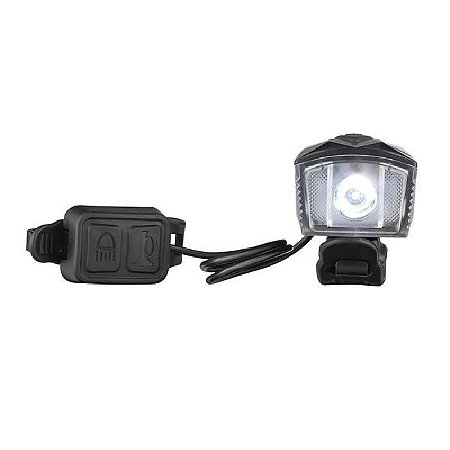 Farol Dianteiro Bicicleta Bike 190l C/ Buzina Atrio Original