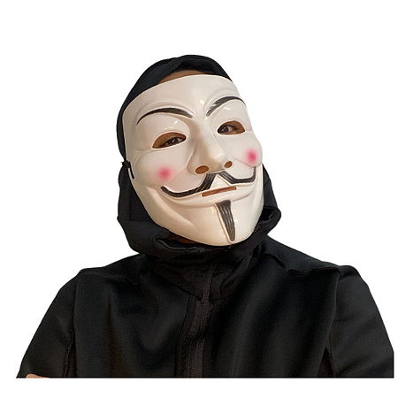 Máscara V De Vingança - Anonymous Vendetta Guy Fawkes Hacker