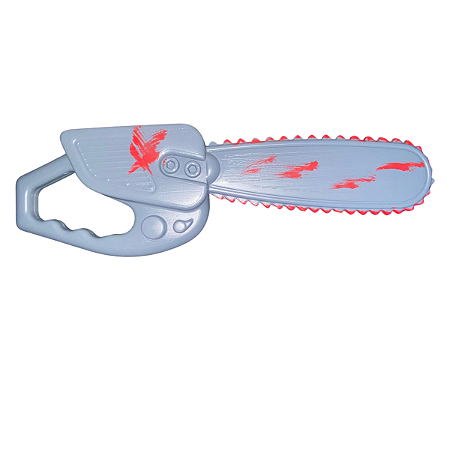 Acessório Motosserra Com Sague 40cm Halloween Fantasia