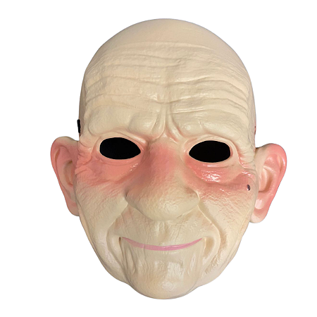 Máscara Fantasia Luxo Velho Idoso Avô Terceira Idade Halloween Carnaval