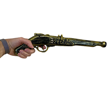 Acessório Pistola Garrucha Pirata Cosplay Fantasia Com Som