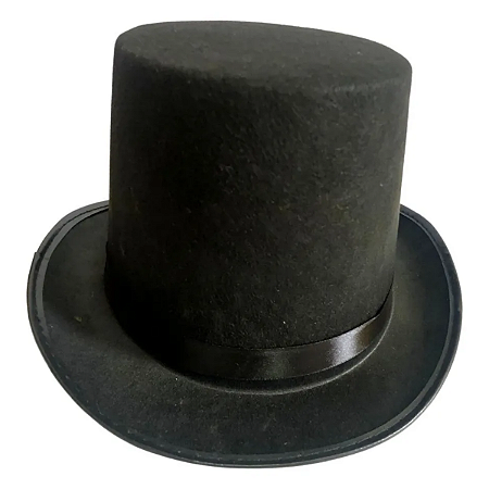 Chapéu Cartola Luxo Mágico Fantasia Carnaval Adulto Unissex