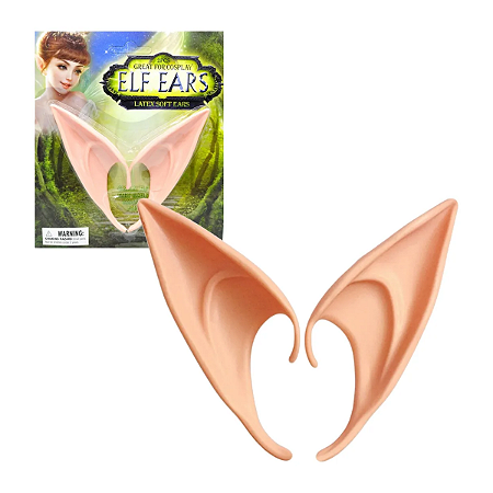 Orelhas De Fadas Elfo Latex Fantasia Natal Carnaval Cosplay