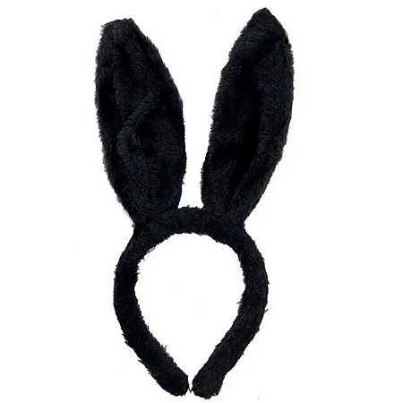 Tiara de Coelho Pelúcia Fantasia Páscoa Infantil e Adulto