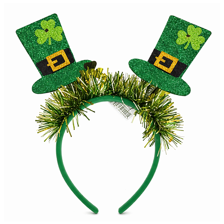 Tiara Fantasia Cartola Verde Trevo Glitter Saint Patrick