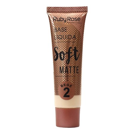 Base Líquida Soft Matte Bege 2 Ruby Rose