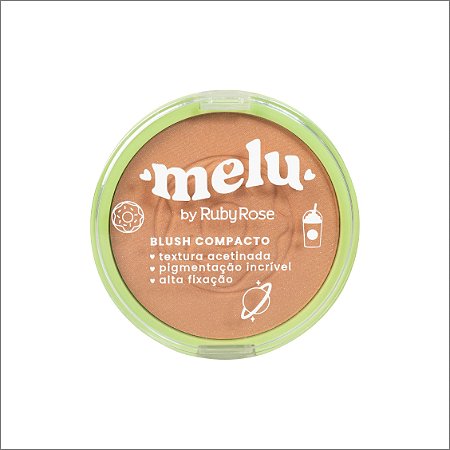 Blush Compacto Melu Cor Caramel