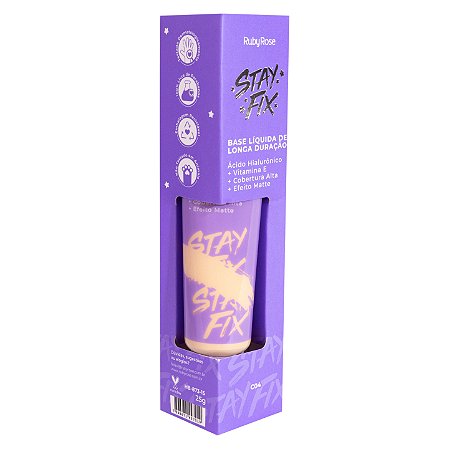 Base Liquida de Longa Duração Stay Fix Ruby Rose cor C04