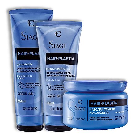 Kit Siàge Hair Plastia Shampoo + Máscara + Condicionador