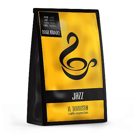 JAZZ - Café especial com corpo intenso, baixa acidez, aroma floral e fundo de caramelo tostado