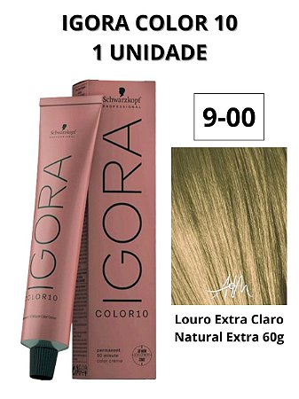 Coloração Igora Color 10 9-00 Louro Extra Claro Natural Extra 60g
